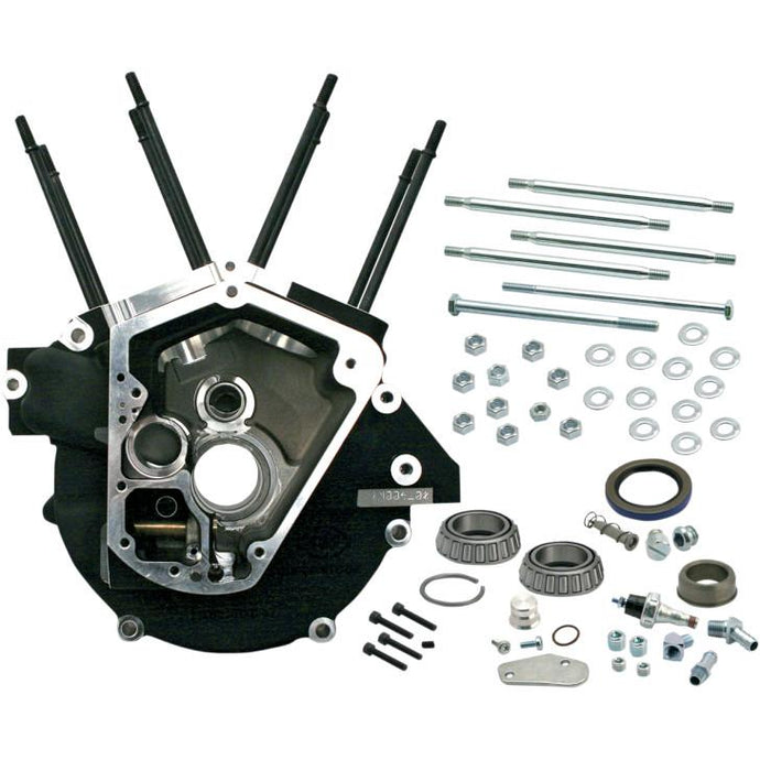 S&S Cycle 31-0078 Super Stock Engine Case - Black - Big Bore 3 5/8in Bore