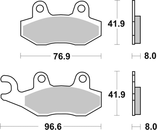 Brembo Powersports 07YA21SD BRE Powersport Pads