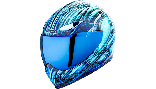 Icon Domain Noveau Helmet (X-Small, Blue)
