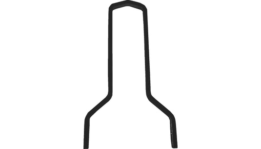Drag Specialties 1501-0780 Square Sissy Bar - Tall - 15.5in. - Black