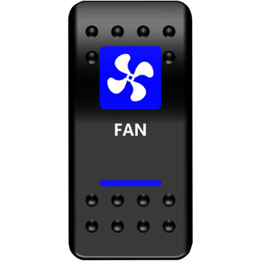 Moose Utility FAN-PWR Fan Rocker Switch - Blue