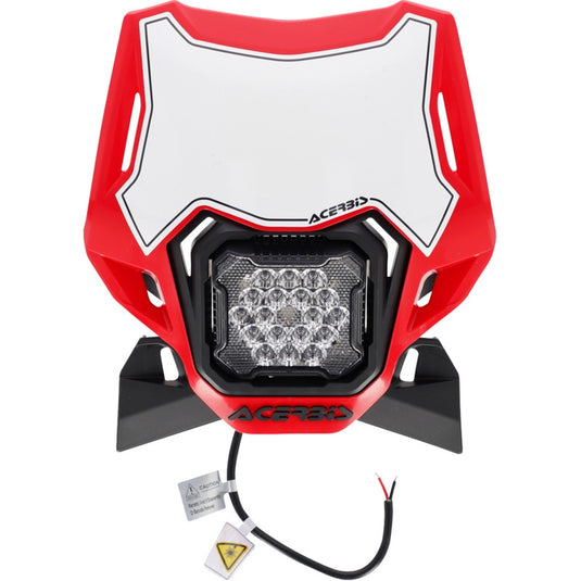 Acerbis 2987941018 VSL Lumen-X Headlight - Red/Black