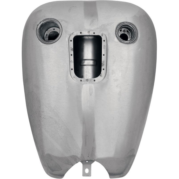 Drag Specialties 0701-0167 Dash Style One-Piece Gas Tank w/ One Screw & Dummy Bung for OEM Gas Gauge - 2in. Extended