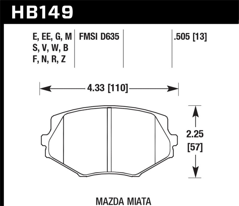 Load image into Gallery viewer, Hawk Performance HB149N.505 HAWK HP+ Brake Pad Sets
