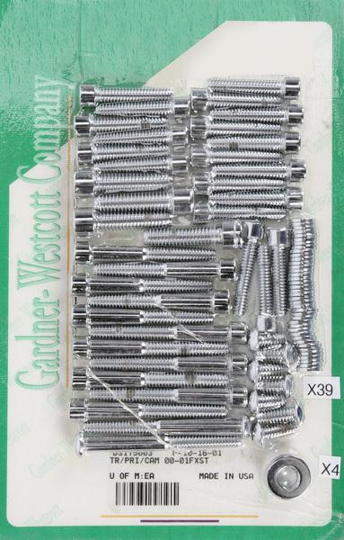 Gardner-Westcott P-10-16-01 Side Cover Chrome Steel Socket-Head Bolt Kit