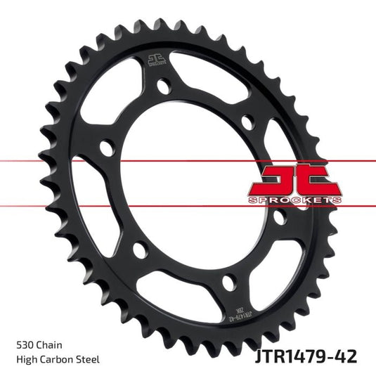 Jt Sprockets JTR1479.42zbk Steel Rear Sprocket - 42T (Black)