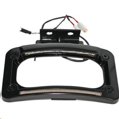 Custom Dynamics CD-LP-IND-B Dual LED License Plate Frame - Black