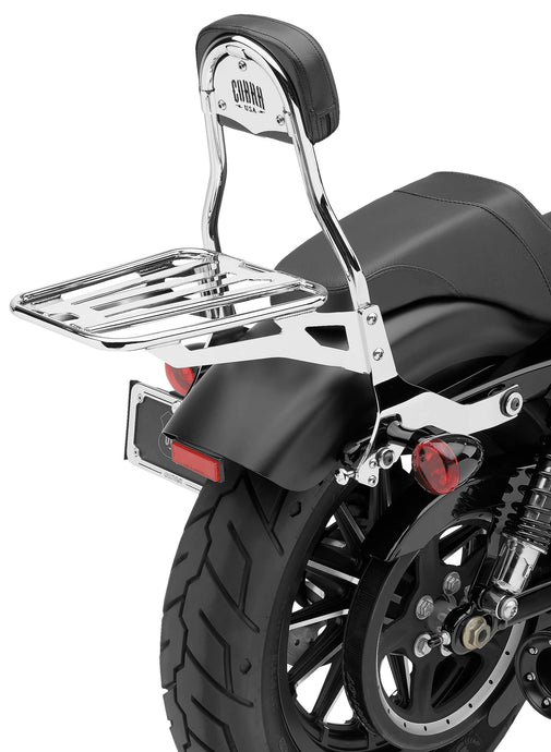 Cobra 602-3501 Tube-Style Luggage Rack for Cobra Sissy Bar - Chrome