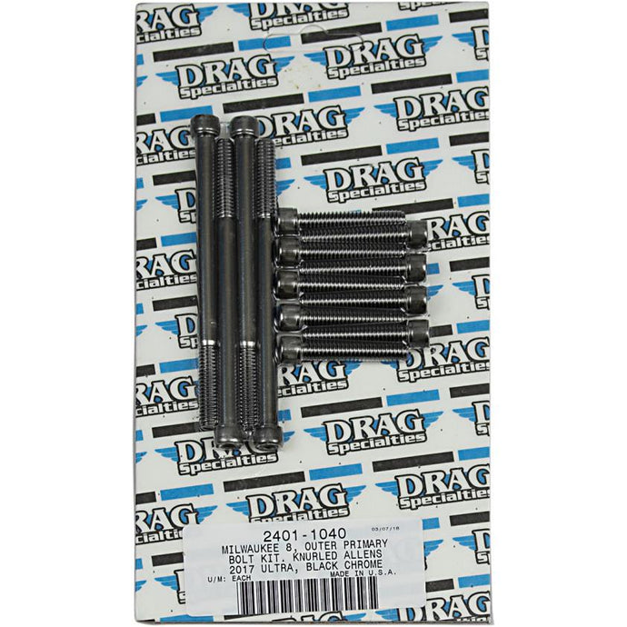 Drag Specialties 2401-1040 Outer Primary Bolt Kit - Knurled