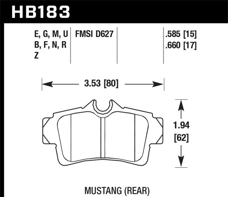 Load image into Gallery viewer, Hawk Performance HB183B.585 HAWK HPS 5.0 Brake Pad Sets
