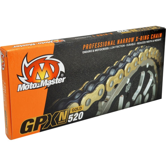 Moto-Master 652007 520 GPX MX Racing Drive Chain - 118 Links - Gold