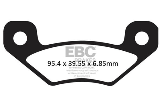 Ebc Powersports FA398R EBC R Sintered Brake Pads