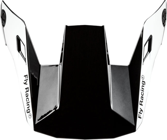Fly Racing Visor for Fly Rayce 2024 Youth Helmet - Black/White/Gray - YS - YL