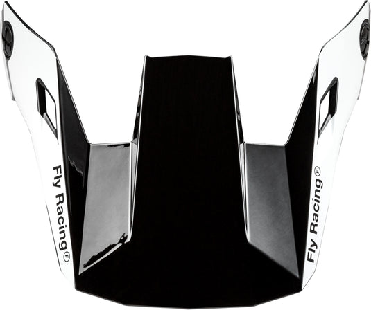 Fly Racing Visor for Fly Rayce 2024 Helmet - Black/White/Gray - XL - 2X