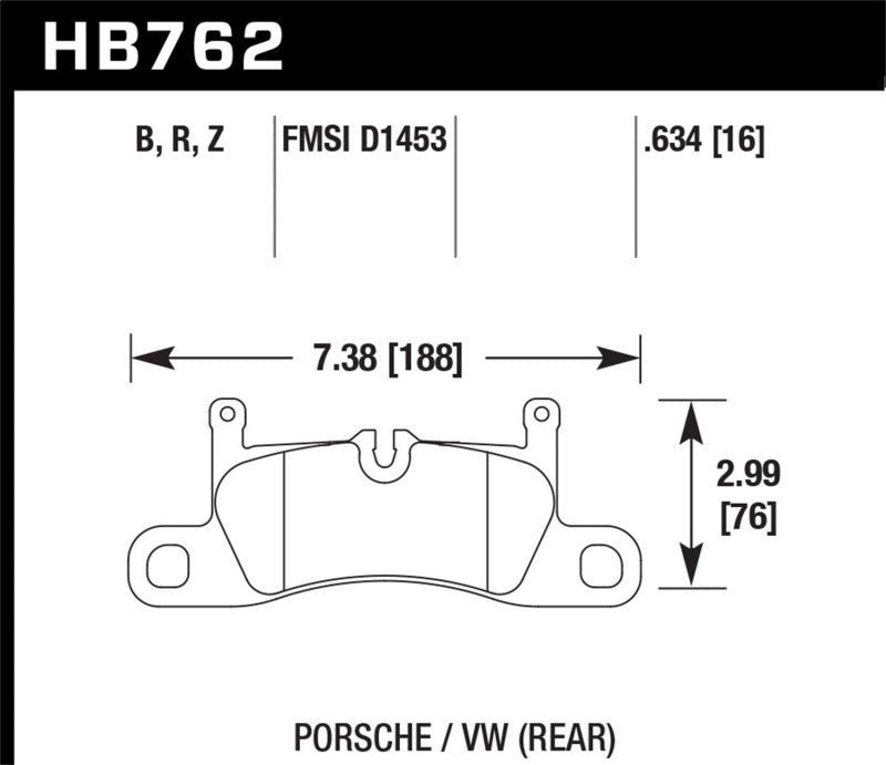 Load image into Gallery viewer, Hawk Performance HB762Z.634 HAWK Ceramic Brake Pad Sets

