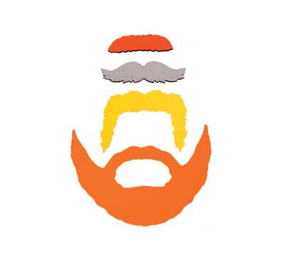 Zan Headgear Modi-Face Mask Accessory Pack - Mustache