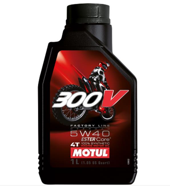 Motul Lubricants 104134 300V Offroad Synthetic Motor Oil - 5W40 - 1L.