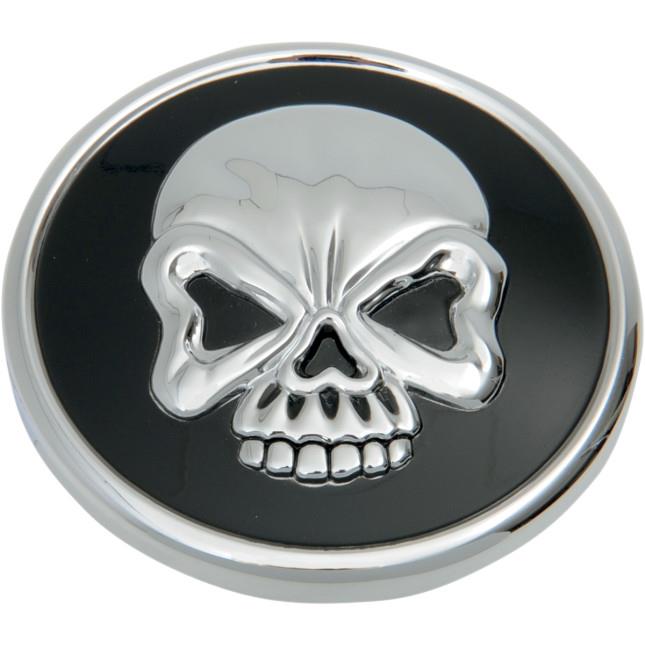Drag Specialties 0703-0526 Cast Aluminum Skull Gas Cap - Non Vented