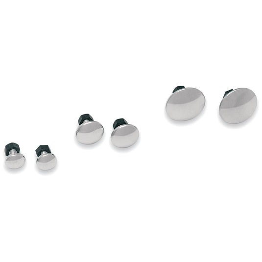 Parts Unlimited 1611-1147 Chrome Plastic Fasteners - 21mm/.827in Head Fastener