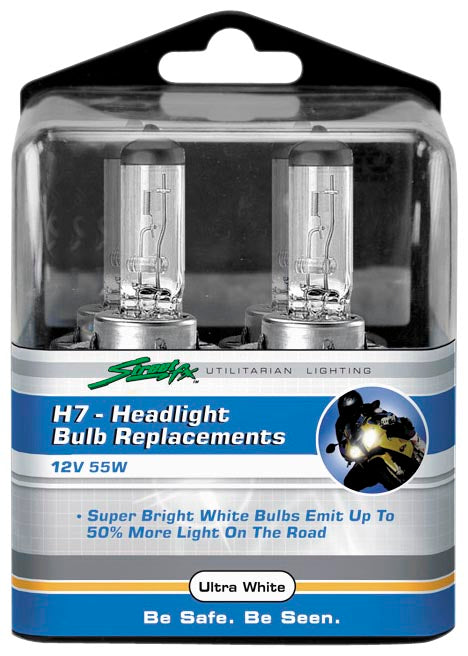 Street Fx 1045557 Super Bright White Headlight Bulbs - H3 12V 55/60W