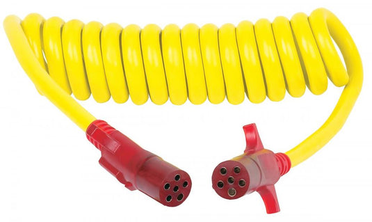 Hopkins Towing Solutions 47055 Flex-Coil 6 Pole Round to 6 Pole Round Nite-Glow Adapter
