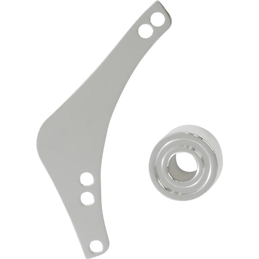 Arlen Ness 600-053 Replacement Breather Bolt Cover Plate - Chrome - Left