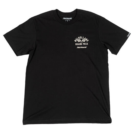 Fasthouse Mulholland GP SS T-Shirt (Medium, Black)