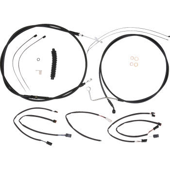 Magnum 4861021 XR Black Dot Handlebar Installation Kit - 12in-14in. - Black Fittings