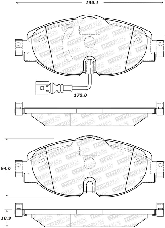 Stoptech 308.17600 ST Street Brake Pads