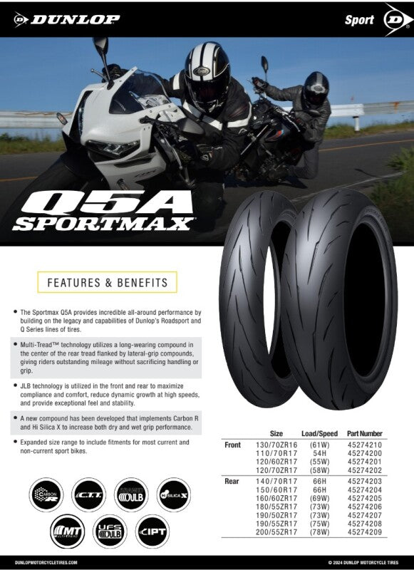 Load image into Gallery viewer, Dunlop 45274209 DUN Sportmax Q5A Tires

