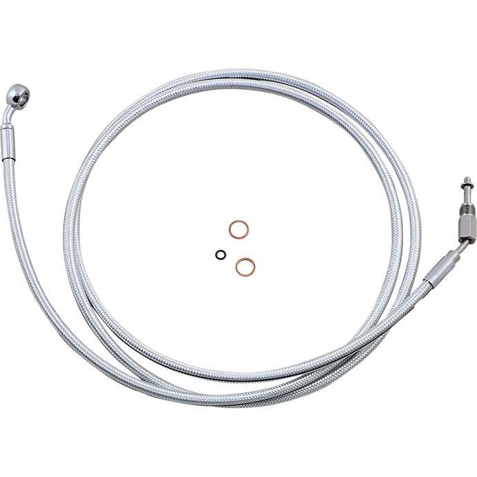 Magnum 31278CVO Sterling Chromite Hydraulic Clutch Line - 78in. - 35deg. Banjo Angle