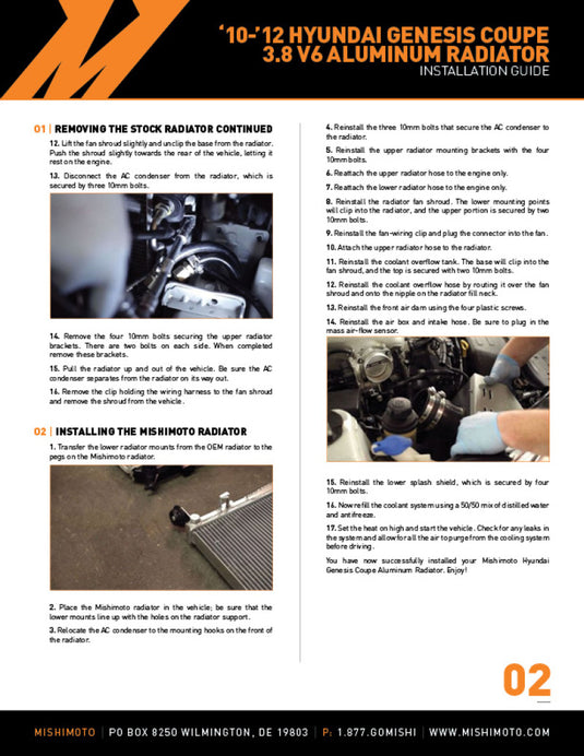 Mishimoto MMRAD-GEN6-10 MM Radiators - Alum