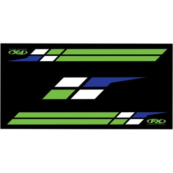 Factory Effex 22-45120 Door Mats - Kawasaki - Black/Green