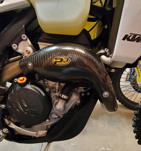 P3 201056 Header Heat Shield - Carbon Fiber