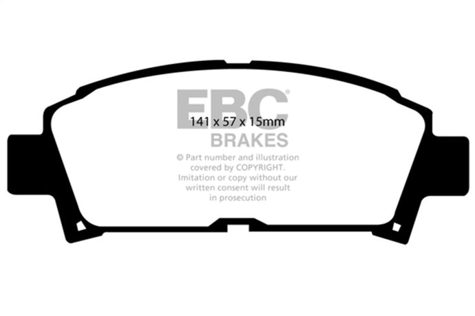 Ebc DP4995R EBC Yellowstuff Brake Pad Sets