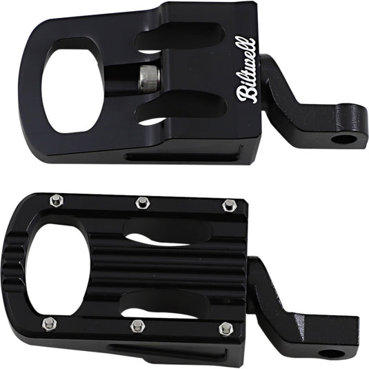 Biltwell Inc. 7005-203-02 Punisher Driver Footpegs - Black Regular
