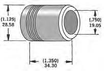 Harddrive 339286 3/4in. Axle Spacers - 1.350in. W - Chrome
