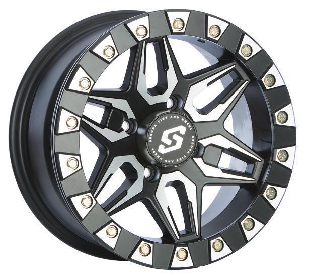 Sedona A72M-47056-61S Split Six Beadlock Wheel - 14x7 - 6+1 Offset - 4/156 12mm Tapered Lug