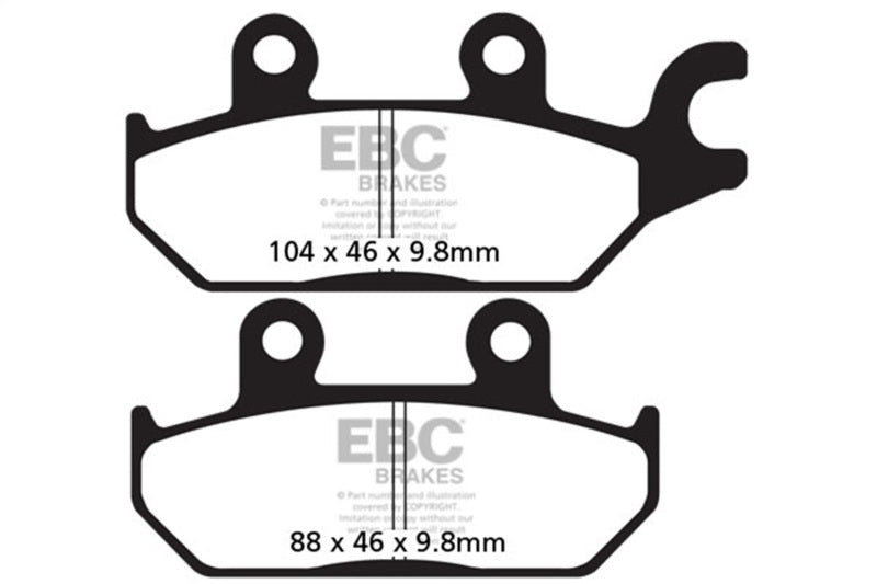 Load image into Gallery viewer, Ebc Powersports FA642R EBC R Sintered Brake Pads
