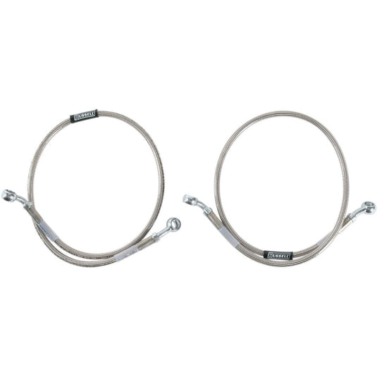 Russell R08625 Cycleflex Brake Line Two-Line Race Kit