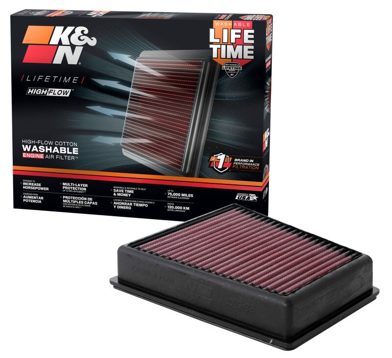 Load image into Gallery viewer, K&amp;N Engineering 33-5107 KN Drop in Air Filters
