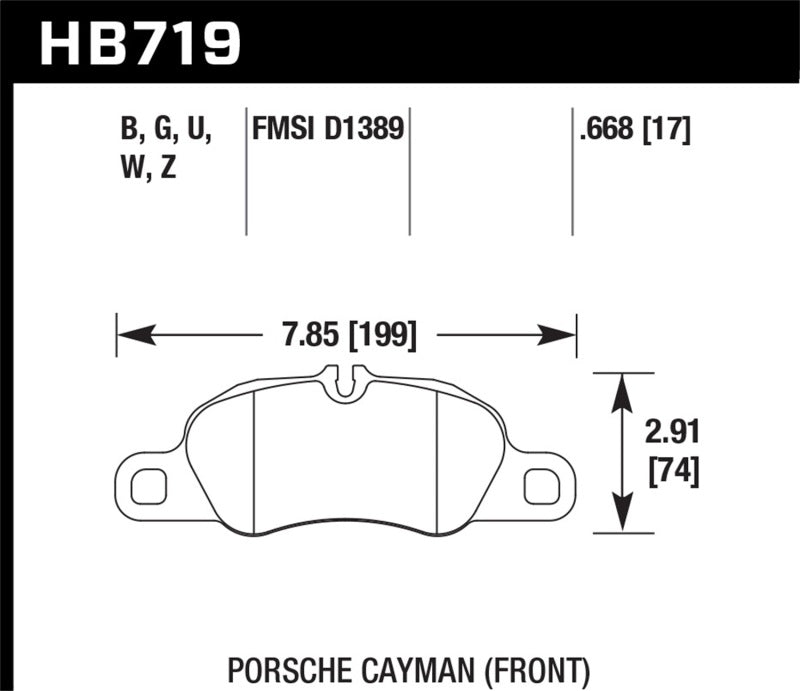 Load image into Gallery viewer, Hawk Performance HB719G.668 HAWK DTC-60 Brake Pad Sets
