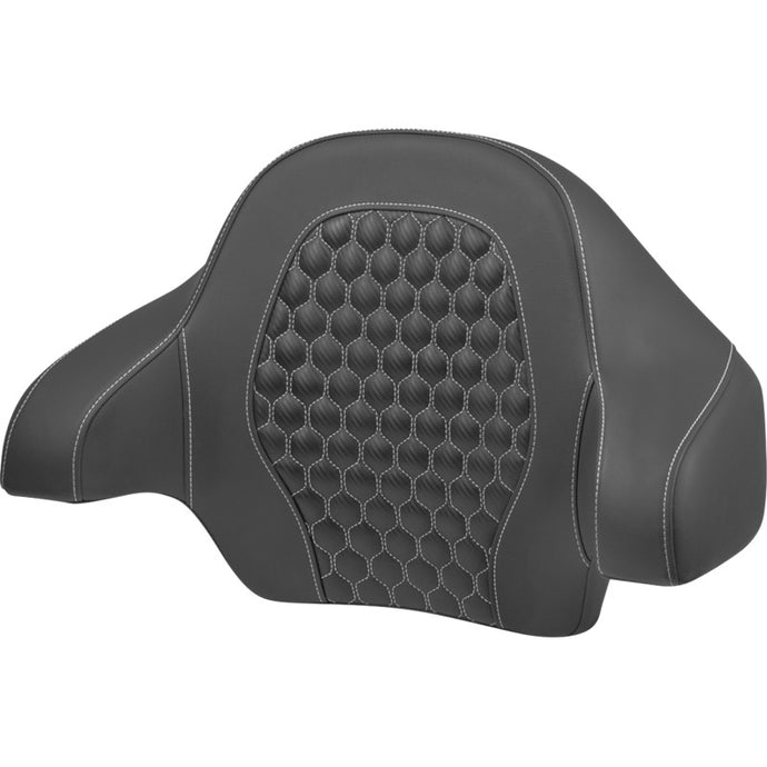 Saddlemen 814-07-15106 Roadsofa Tour-Pak HC Backrest Pad for King Tour-Pak - Black Stitching