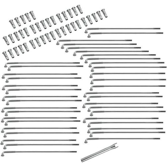 Drag Specialties DS-380105 Chrome 6 1/2in. Spoke Set for 16in. Rim