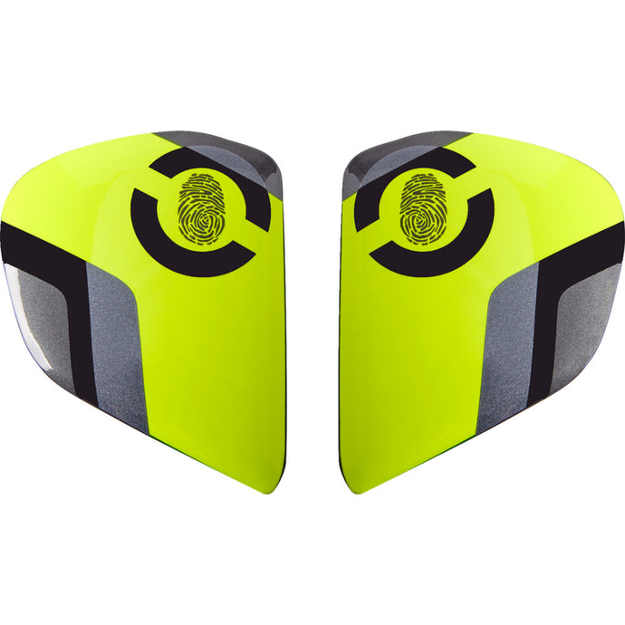 Arai Helmets Side Pods for Contour-X Helmets - Fluorescent Yellow