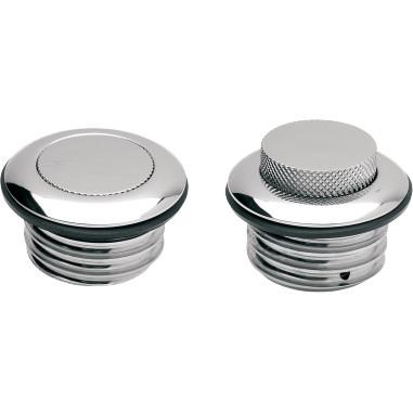 Drag Specialties 0703-0290 Pop-Up Gas Cap - Non-Vented - Chrome