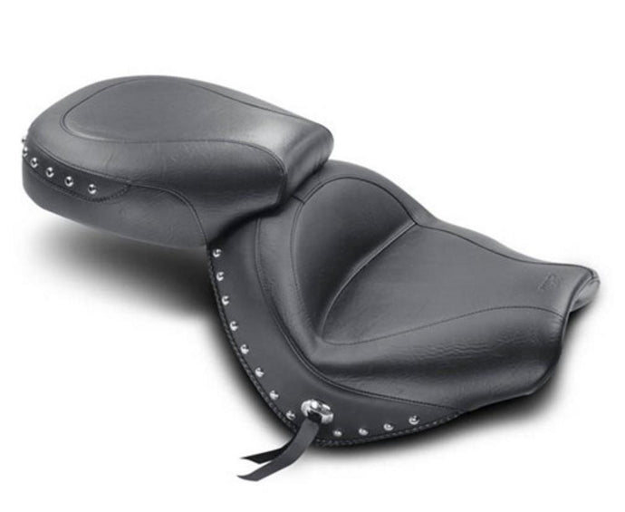 Mustang 76190 Wide Touring Two-Piece Seat - Studded