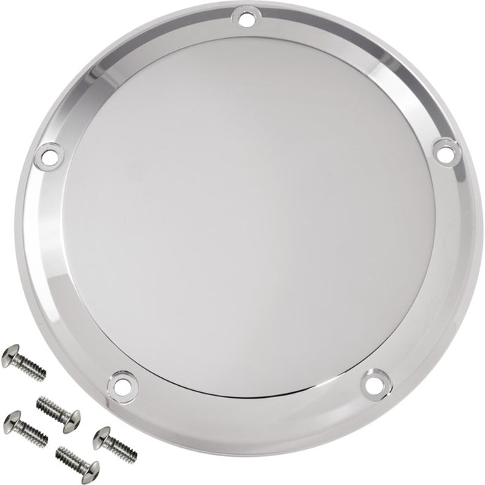 Joker Machine 06-966-3 Billet Derby Cover - Smooth Chrome