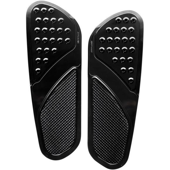Accutronix FBF91-KDVB Drilled Vintage Floorboards - Knurled Heel - Black