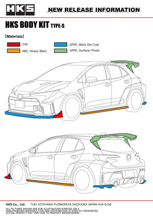 Hks 53004-AT031 HKS Premium Body Kits